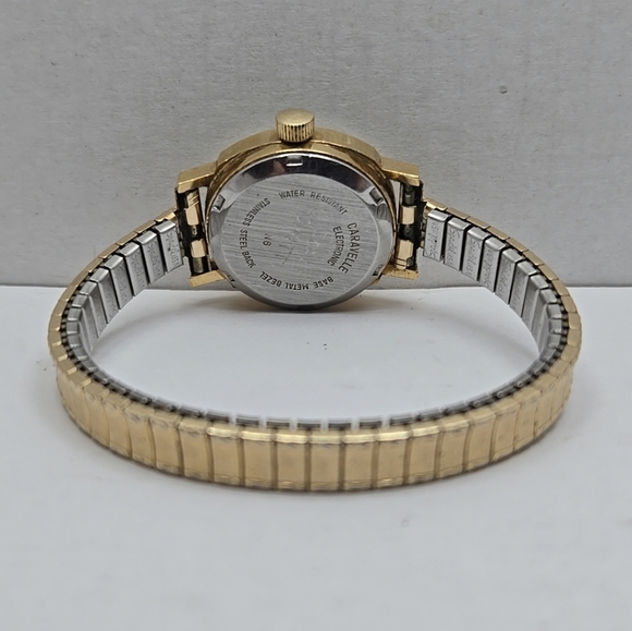 Womens Vintage Caravelle by Bulova Electronic Watch Gold Petite New Battery Read - Picture 8 of 13